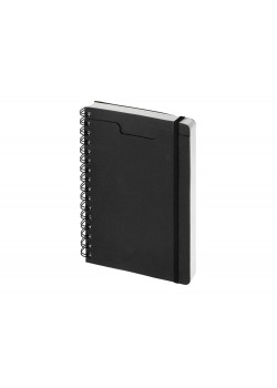 Ежедневник недатированный на гребне А5 Pragmatic, черный
