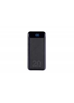 RIVACASE VA2580 (20 000mAh), QC/PD 20W внешний аккумулятор с дисплеем, черный /24