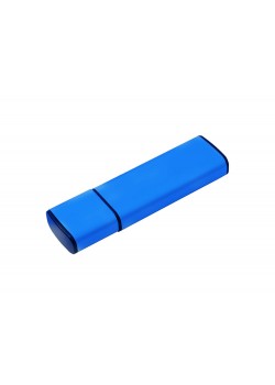 USB-флешка металлическая на 32ГБ с колпачком, синий