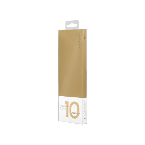 Внешний аккумулятор Rombica NEO ARIA Amber, 10000мАч, Soft-touch, PD, QCharge, Type-C, янтарный