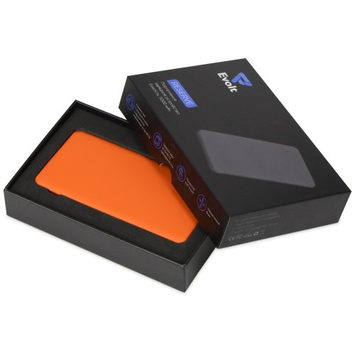 Портативное зарядное устройство Reserve с USB Type-C, 5000 mAh, оранжевый
