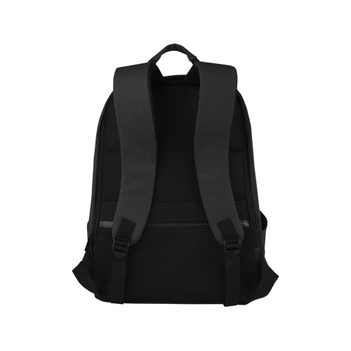 Рюкзак для ноутбука 15,6 дюймов с защитой от кражи Joey объемом 18 л из брезента, переработанного по стандарту GRS, черный
