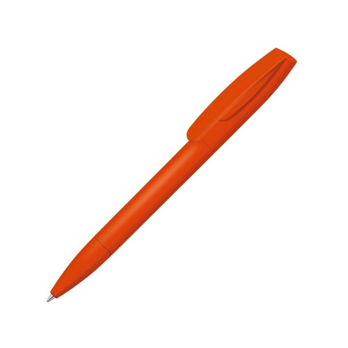 Шариковая ручка Coral Gum с прорезиненным soft-touch корпусом и клипом., оранжевый
