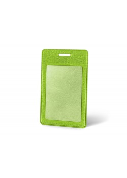 Вертикальный карман из экокожи для карты Favor, зеленое яблоко