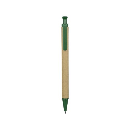 Ручка шариковая Эко, бежевый/зеленый