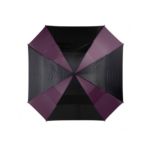 Зонт трость Helen, механический 30, черный/темно-лиловый