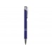 Ручка металлическая шариковая Legend Gum софт-тач, темно-синий