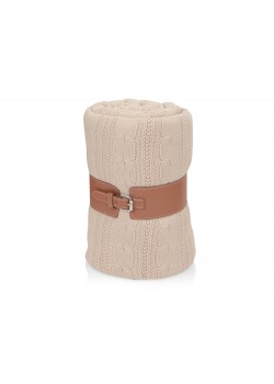 Плед акриловый Braid, бежевый