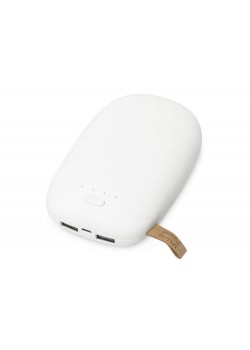 Универсальное зарядное устройство power bank в форме камня. 10400MAH. white