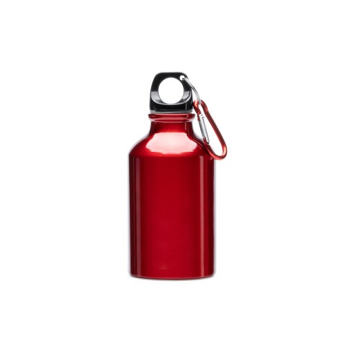 Алюминиевая бутылка с карабином YACA, красный