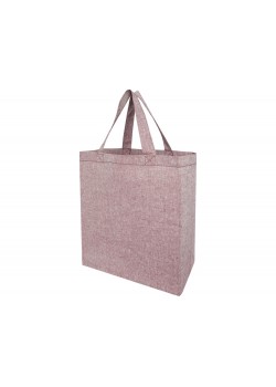 Pheebs, эко-сумка из переработанного хлопка, плотность 150 г/м², heather maroon