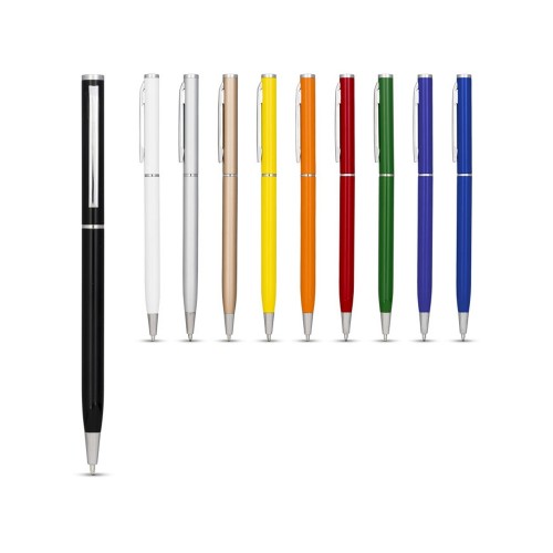 Ручка металлическая шариковая Slim, серый