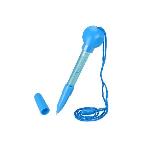 Ручка шариковая с мыльными пузырями, синий