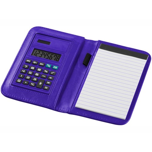 Блокнот А6 Smarti с калькулятором, пурпурный