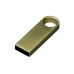 USB 2.0-флешка на 4 Гб с мини чипом и круглым отверстием, золотистый