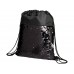 Блестящий рюкзак-мешок Mermaid со шнурком, черный