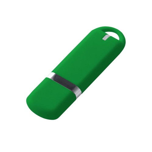 USB-флешка на 32 ГБ 3.0 USB, с покрытием soft-touch, зеленый