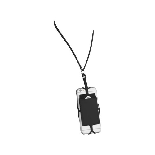 Картхолдер RFID со шнурком, черный