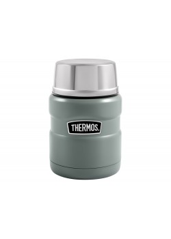 Термос из нерж. стали с ложкой тм THERMOS SK3000-MGR 0,47 L, зеленый