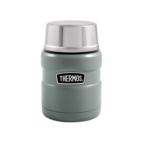Термос из нерж. стали с ложкой тм THERMOS SK3000-MGR 0,47 L, зеленый