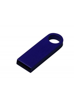 USB 3.0-флешка на 128 Гб с мини чипом и круглым отверстием, синий