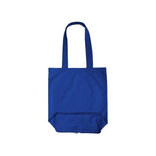 Складывающаяся сумка Skit из хлопка на молнии, синий