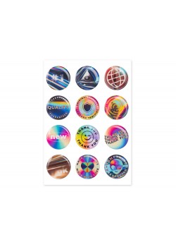 Сет объемных стикеров из эпоксидной смолы, А6