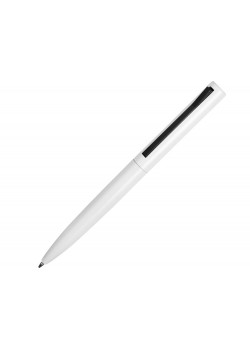 Ручка металлическая шариковая Bevel, белый/черный