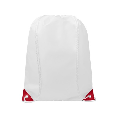 Рюкзак со шнурком Oriole, имеет цветные края, красный