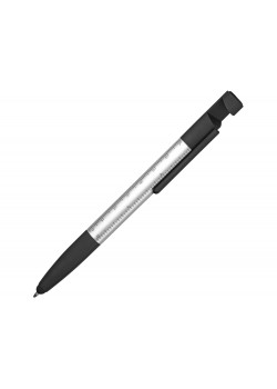 Ручка-стилус металлическая шариковая многофункциональная (6 функций) Multy, серебристый