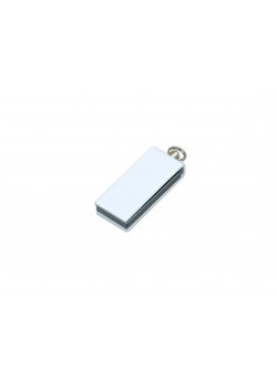 Флешка с мини чипом, минимальный размер, цветной  корпус, 8 Гб, белый