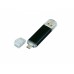 USB-флешка на 64 ГБ.c дополнительным разъемом Micro USB, черный