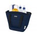 Пищевая сумка-холодильник Joey из брезента, переработанного по стандарту GRS, объемом 6 л на 9 банок, темно-синий