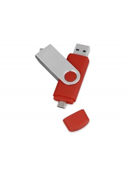 USB/micro USB-флешка 2.0 на 16 Гб Квебек OTG, красный