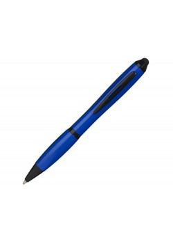 Ручка-стилус шариковая Nash, ярко-синий/черный