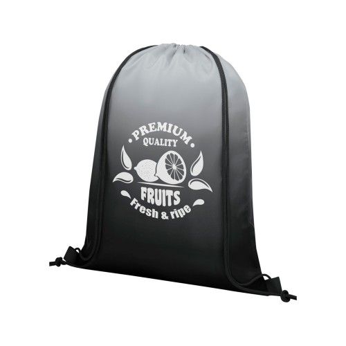 Сетчатый рюкзак Oriole со шнурком и плавным переходом цветов, черный