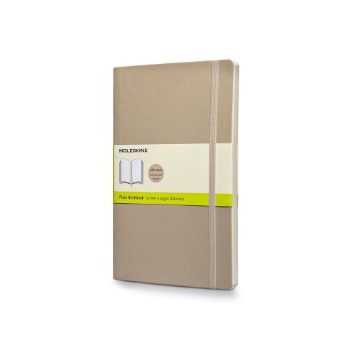 Записная книжка Moleskine Classic Soft (нелинованный), Large (13х21см), бежевый