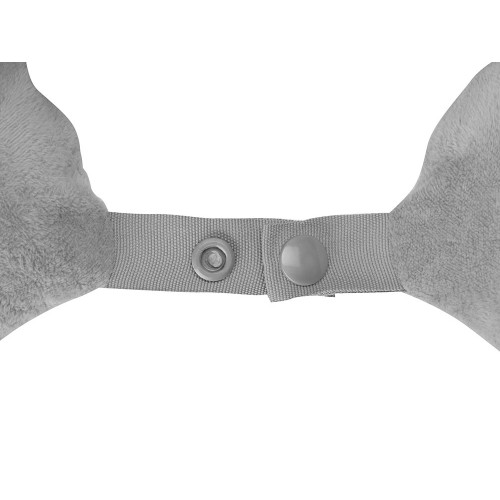 Подушка Basic из микрофибры с эффектом памяти U-shape, серый