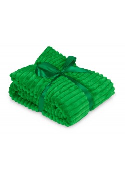 Плед Wave флисовый, зеленый