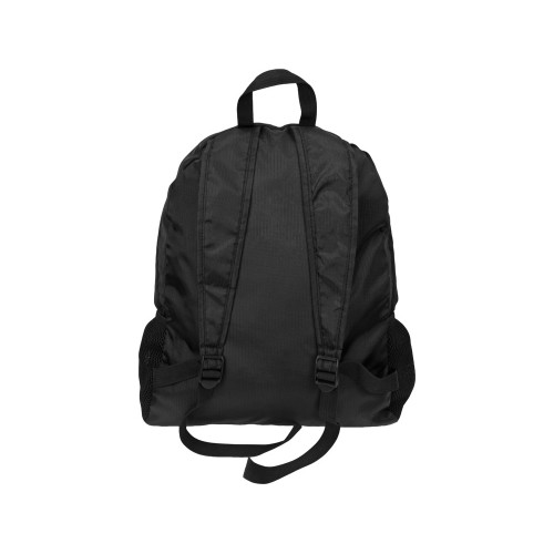 Рюкзак складной Reflector со светоотражающим карманом, черный/серебристый