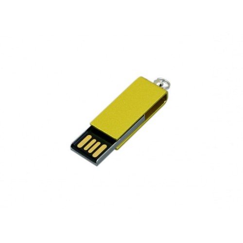 Флешка с мини чипом, минимальный размер, цветной корпус, 8 Гб, желтый