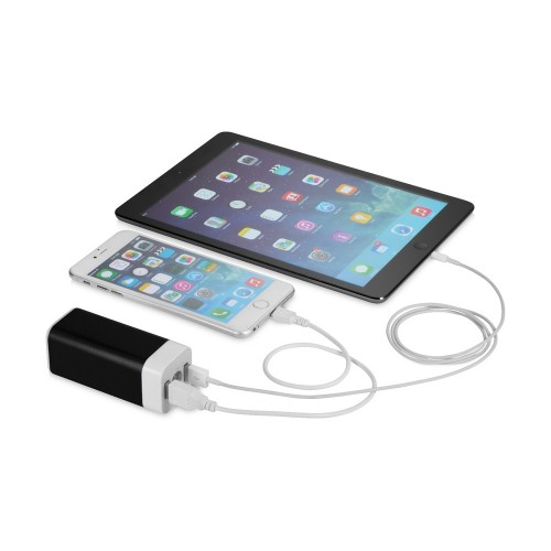 Портативное зарядное устройство Mega Volt, черный/белый