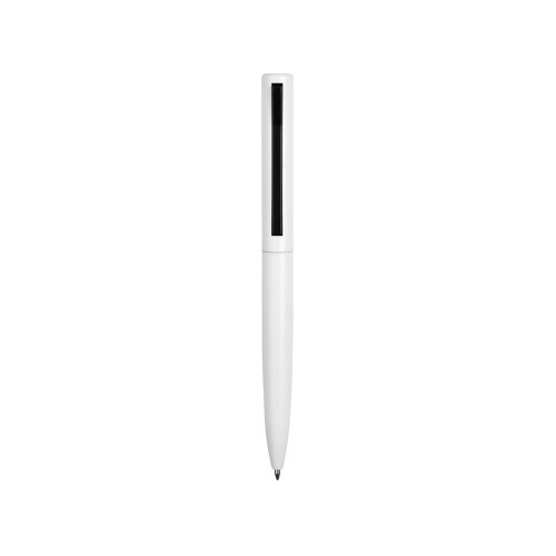 Ручка металлическая шариковая Bevel, белый/черный