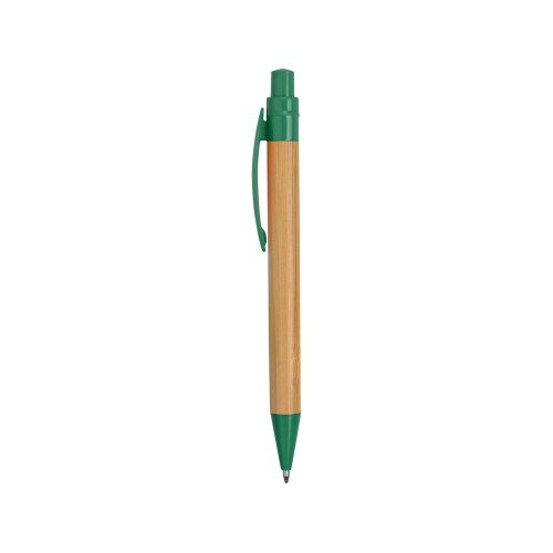Ручка шариковая Листок, бамбук/зеленый