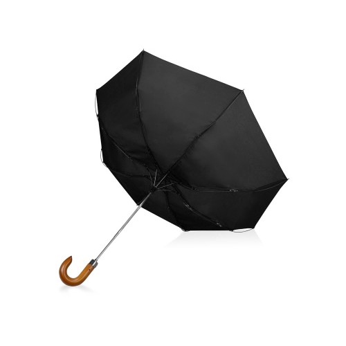 Зонт складной Cary , полуавтоматический, 3 сложения, с чехлом, черный