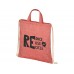 Рюкзак со шнурком Pheebs из 210 г/м² переработанного хлопка, красный яркий