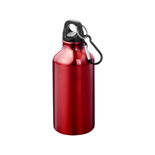 Бутылка для воды с карабином Oregon, объемом 400 мл, красный