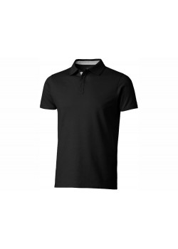 Поло с короткими рукавами Hacker, черный/серый