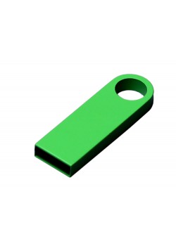 USB 3.0-флешка на 128 Гб с мини чипом и круглым отверстием, зеленый