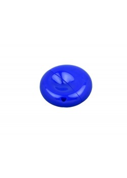 Флешка промо круглой формы, 32 Гб, синий
